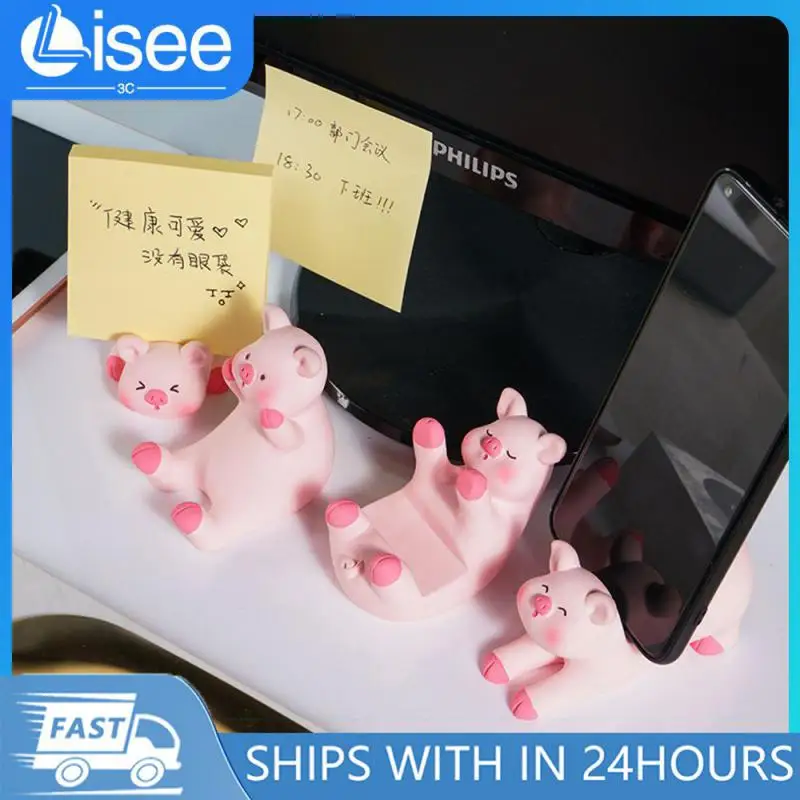 Simple Universal Cell Phone Holders Resin Cartoon Cute Piggy Phone Bracket Comfortable High Quality Practical Desktop Brackets
Simple Universal Cell Phone Holders Resin Cartoon Cute Piggy Phone Bracket Comfortable High Quality Practical Desktop Brackets