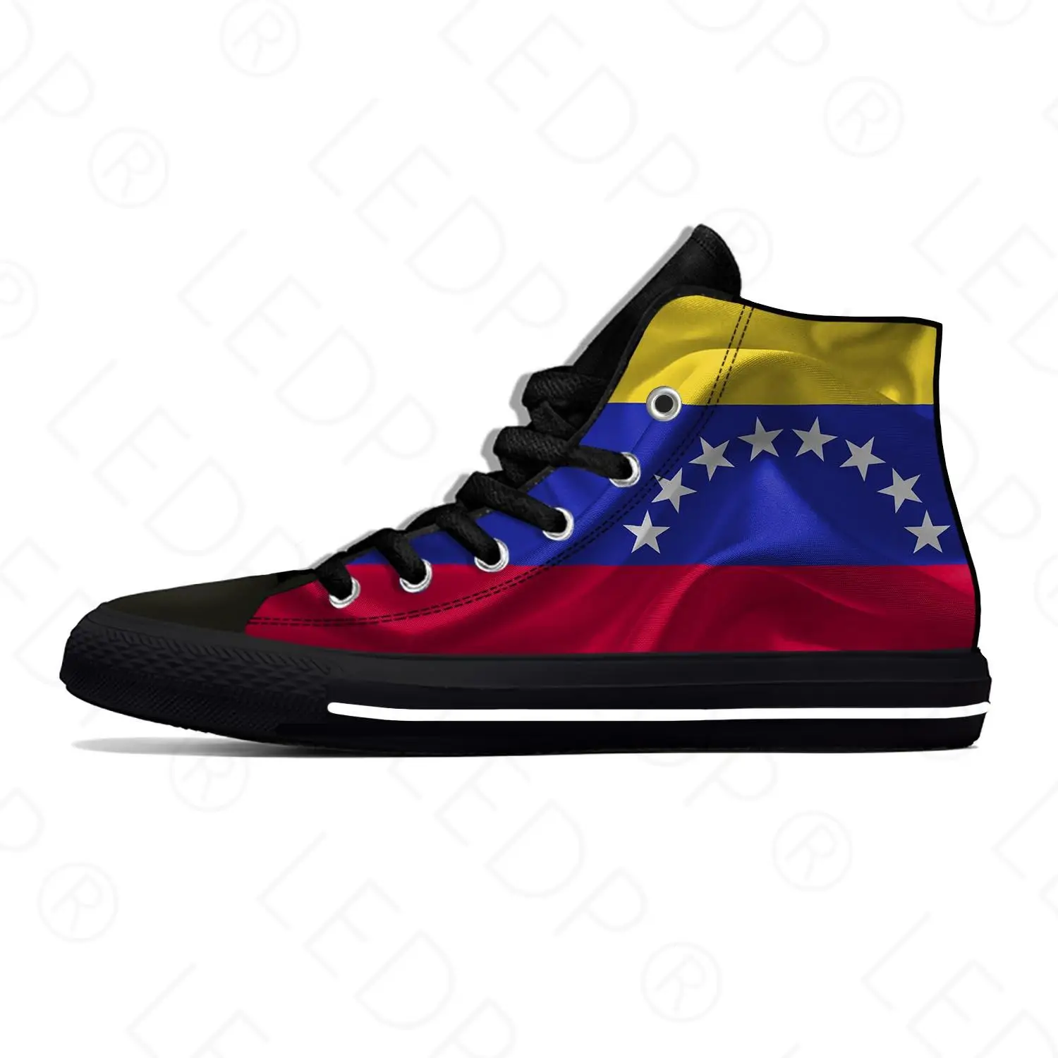 

Venezuela Venezuelan Flag Patriotic Fashion Funny Casual Cloth Shoes High Top Lightweight Breathable 3D Print Men Women Sneakers