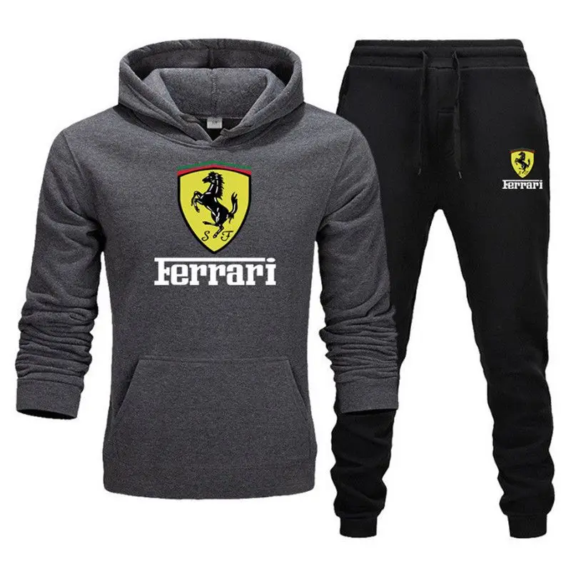 Мужской флисовый утепленный свитер с логотипом Ferrari, спортивный костюм с капюшоном, модный Повседневный свитер с капюшоном, костюм на осень ...
Мужской флисовый утепленный свитер с логотипом Ferrari, спортивный костюм с капюшоном, модный Повседневный свитер с капюшоном, костюм на осень ...