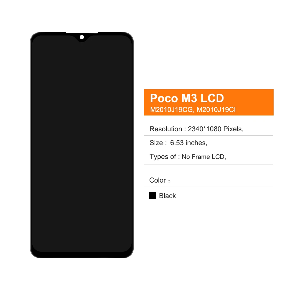 6,53 "оригинальный экран для Xiaomi Poco M3, ЖК-дисплей, сенсорная панель с рамкой, дигитайзер для Pocophone M3 M2010J19CG
6,53 "оригинальный экран для Xiaomi Poco M3, ЖК-дисплей, сенсорная панель с рамкой, дигитайзер для Pocophone M3 M2010J19CG