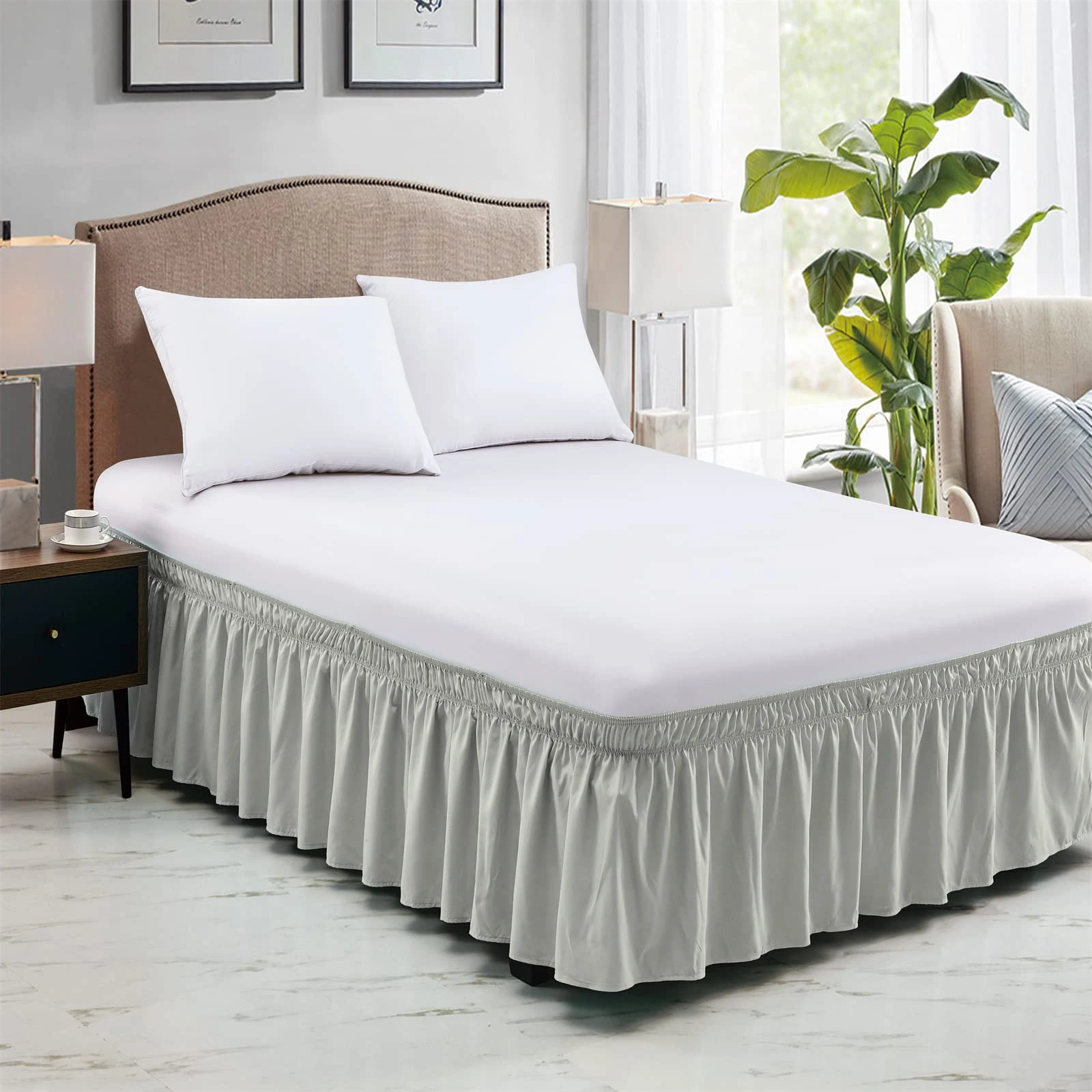 Elastic Bed Ruffles Bed Skirt Soft Comfortable Wrap Around Fade Resistant Bed Cover Without Surface Couvre Lit Bed Protector
Elastic Bed Ruffles Bed Skirt Soft Comfortable Wrap Around Fade Resistant Bed Cover Without Surface Couvre Lit Bed Protector