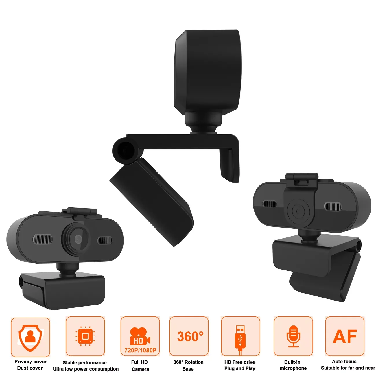 HD Computer PC WebCamera Auto Focus Web Camera With Microphone USB Plug Web Cam For Live Broadcast Video Calling Conference Work
HD Computer PC WebCamera Auto Focus Web Camera With Microphone USB Plug Web Cam For Live Broadcast Video Calling Conference Work