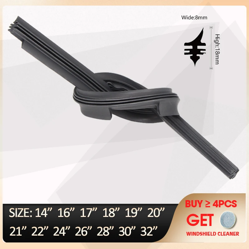 2pcs Car Vehicle Insert Rubber strip For Valeo Type Beam Wiper Blade (Refill) 14" 16" 17" 18" 19" 20" 21" 22" 24" 26" 28" 30"32"
2pcs Car Vehicle Insert Rubber strip For Valeo Type Beam Wiper Blade (Refill) 14" 16" 17" 18" 19" 20" 21" 22" 24" 26" 28" 30"32"