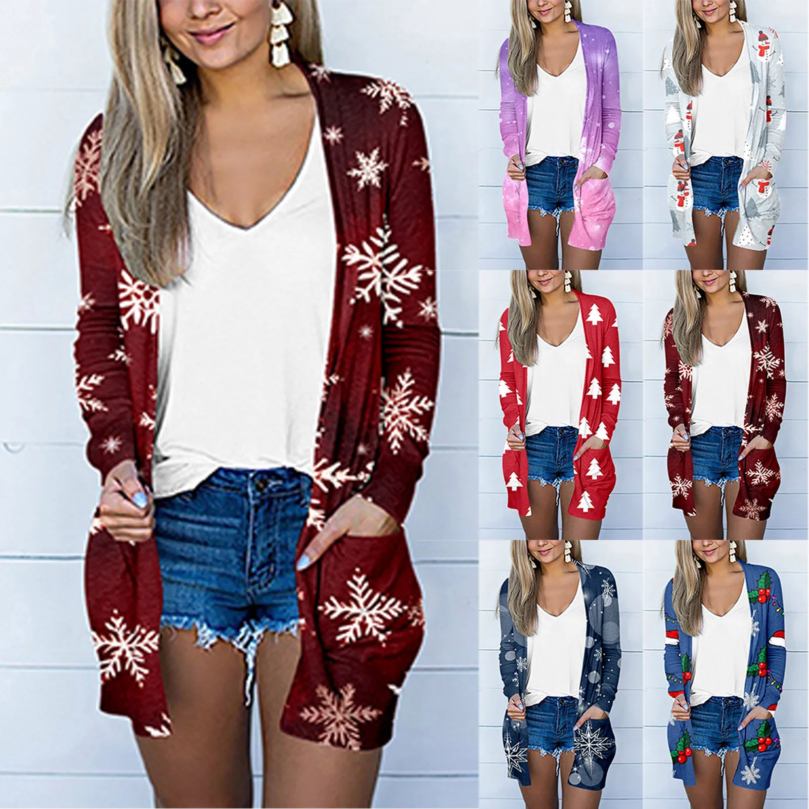 Autumn And Winter Casual Long Sleeve Pocket Cardigan Jacket Funny Printed V Cardigan for Women Womens Dark Cardigan Sweater
Autumn And Winter Casual Long Sleeve Pocket Cardigan Jacket Funny Printed V Cardigan for Women Womens Dark Cardigan Sweater