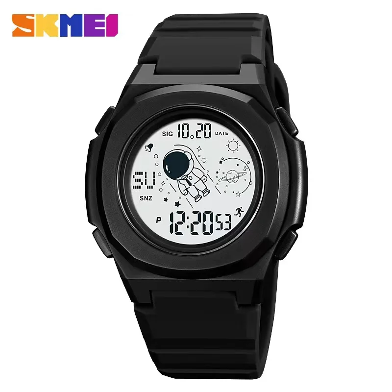 

SKMEI 2024 Fashion Mens Watches Astronaut style Countdown Men Sport Watch Back Light Digital Date Wristwatch Clock reloj hombre