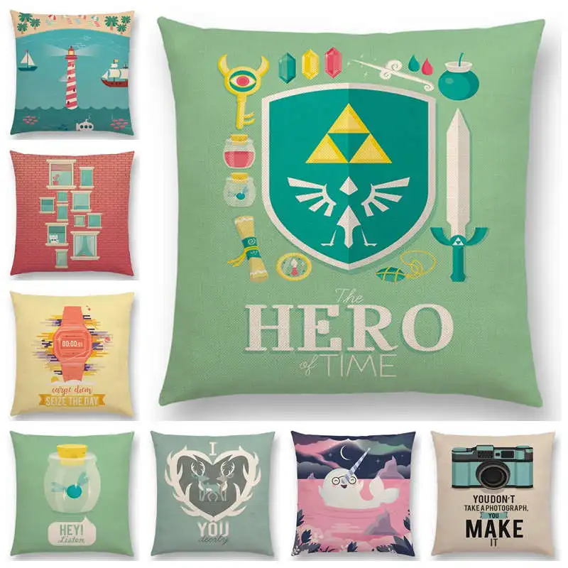 Cartoon Throw Pillow Case Narwhal Zelda Hero Golden Snitch Camera Coffee Cushion Cover Linen/cotton Pillow Cover Home Decorative
Cartoon Throw Pillow Case Narwhal Zelda Hero Golden Snitch Camera Coffee Cushion Cover Linen/cotton Pillow Cover Home Decorative