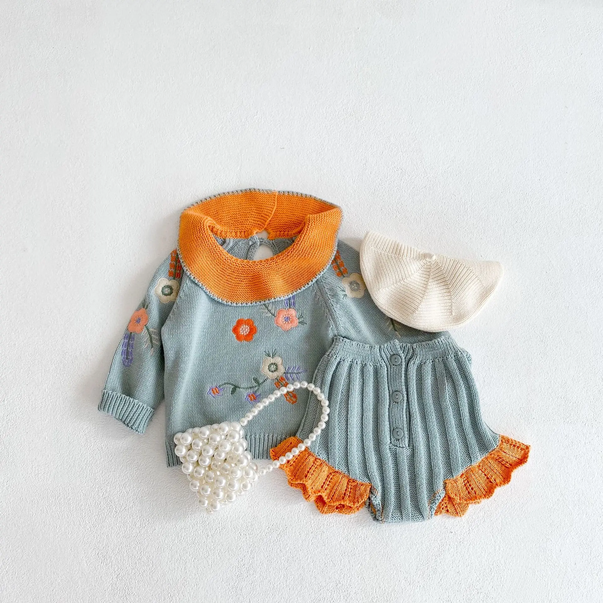 Autumn Winter New Baby Girl Knitted Set Toddler Kids Long Sleeve Embroidered Sweater+ Pp Shorts 2 Pcs Knit Fashion Suits Clothes
Autumn Winter New Baby Girl Knitted Set Toddler Kids Long Sleeve Embroidered Sweater+ Pp Shorts 2 Pcs Knit Fashion Suits Clothes