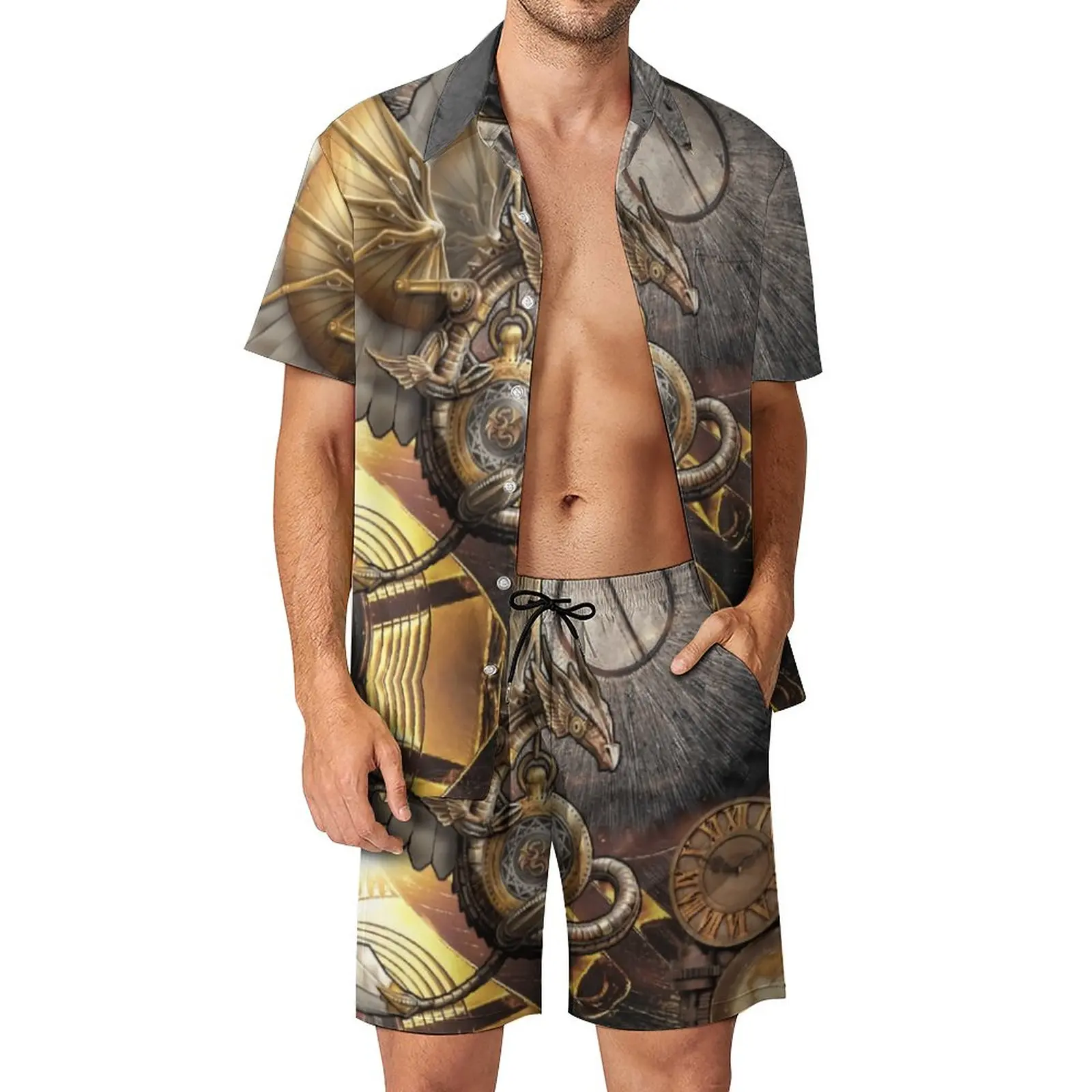 STEAMPUNK CHINESE DRAGON Men's Beach Suit Hot Sale 2 Pieces Coordinates Vintage Shopping Eur Size
STEAMPUNK CHINESE DRAGON Men's Beach Suit Hot Sale 2 Pieces Coordinates Vintage Shopping Eur Size