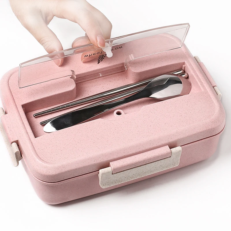Microwave Lunch Box with Spoon Chopsticks Wheat Straw Dinnerware Food Storage Container Children Kids School Office Bento Box
Microwave Lunch Box with Spoon Chopsticks Wheat Straw Dinnerware Food Storage Container Children Kids School Office Bento Box