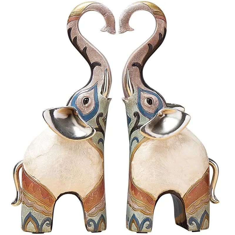 Figurine Fortune Elephant Furnishing a Pair of Living Room TV Cabinet Wine Cabinet Decoration Home Luxury High-grade Office Art
Figurine Fortune Elephant Furnishing a Pair of Living Room TV Cabinet Wine Cabinet Decoration Home Luxury High-grade Office Art
