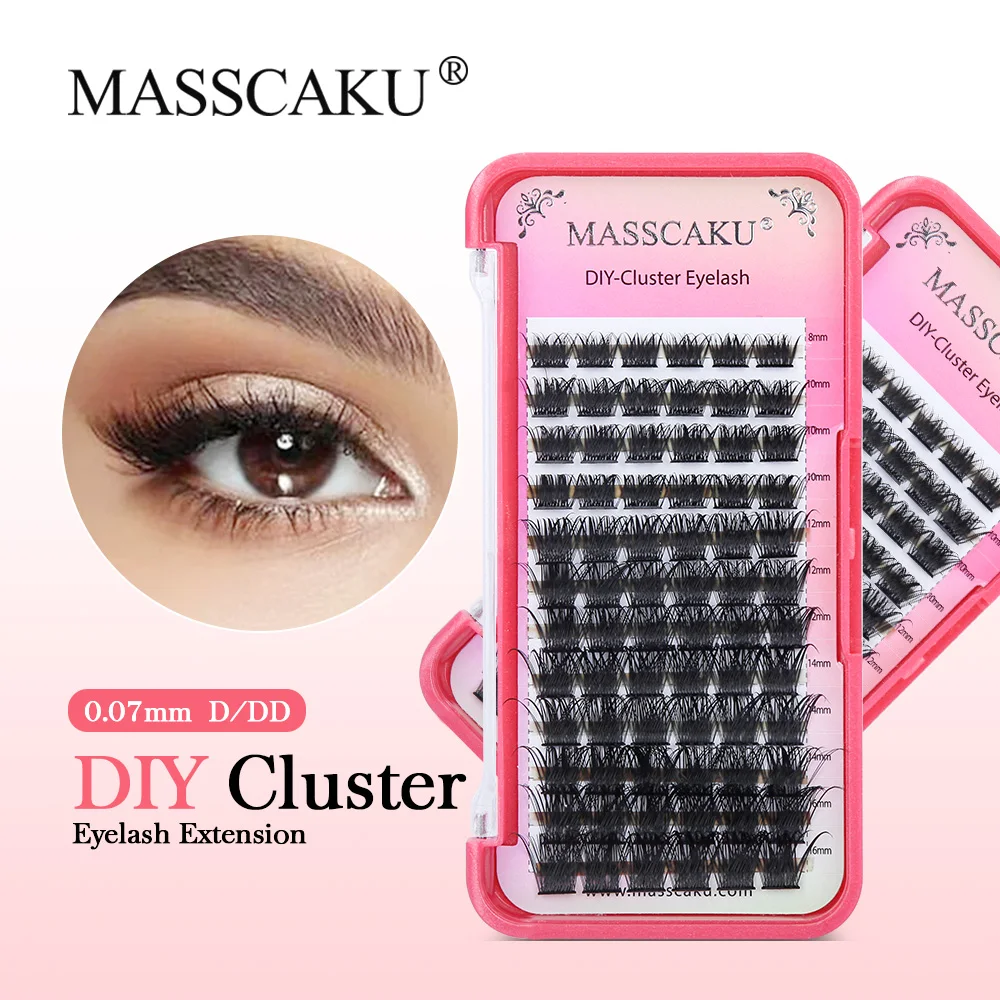 MASSCAKU 72pcs DIY Cluster Eyelash Extension Segmented Premium Mink Individual Dovetail Eyelash Professional Natural Flared Lash
MASSCAKU 72pcs DIY Cluster Eyelash Extension Segmented Premium Mink Individual Dovetail Eyelash Professional Natural Flared Lash
