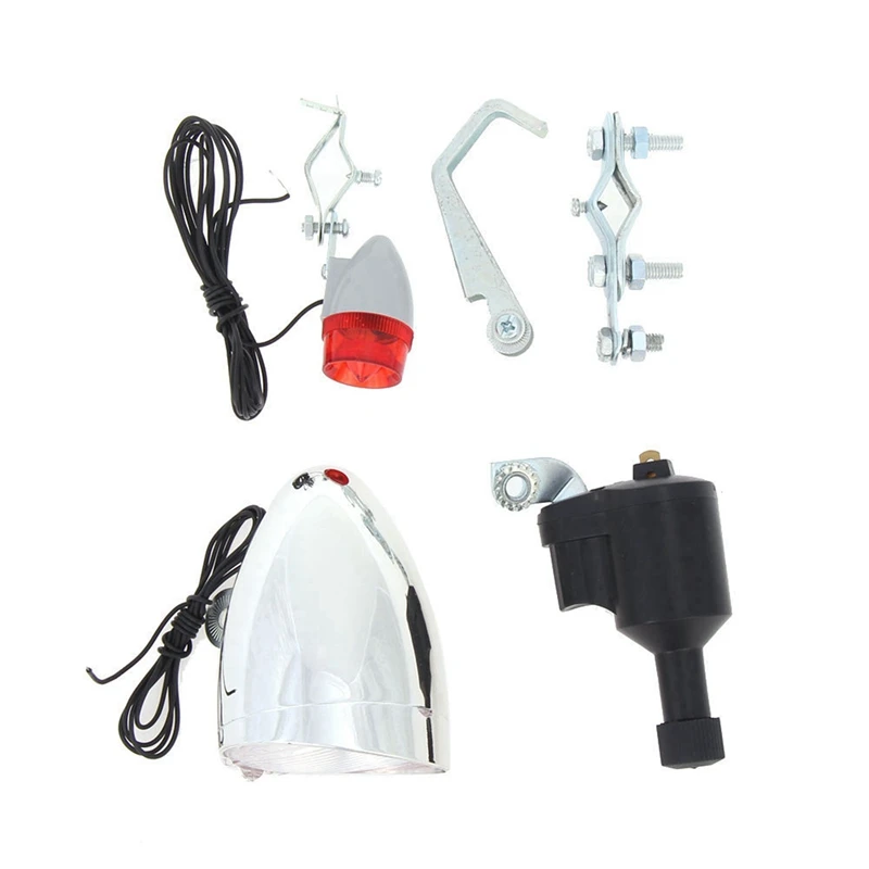 2X Bike Light Bicycle Motorized Bike Friction Dynamo Generator Head Tail Light 6V 3W Bike Acessories
2X Bike Light Bicycle Motorized Bike Friction Dynamo Generator Head Tail Light 6V 3W Bike Acessories