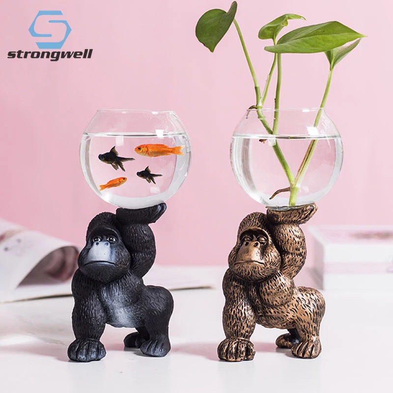 Strongwell Creative Animal Figurines Home Living Room Decoration Crafts With Glass Tank Green Plants Hydroponics Ornaments
Strongwell Creative Animal Figurines Home Living Room Decoration Crafts With Glass Tank Green Plants Hydroponics Ornaments