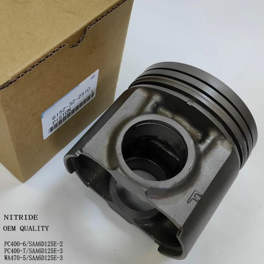 Diesel engine parts Piston 6152-32-2510 for excavator PC400-6 PC400-7 wheel loader WA470-5 engine SAA6D125E cylinder liner kit
Diesel engine parts Piston 6152-32-2510 for excavator PC400-6 PC400-7 wheel loader WA470-5 engine SAA6D125E cylinder liner kit