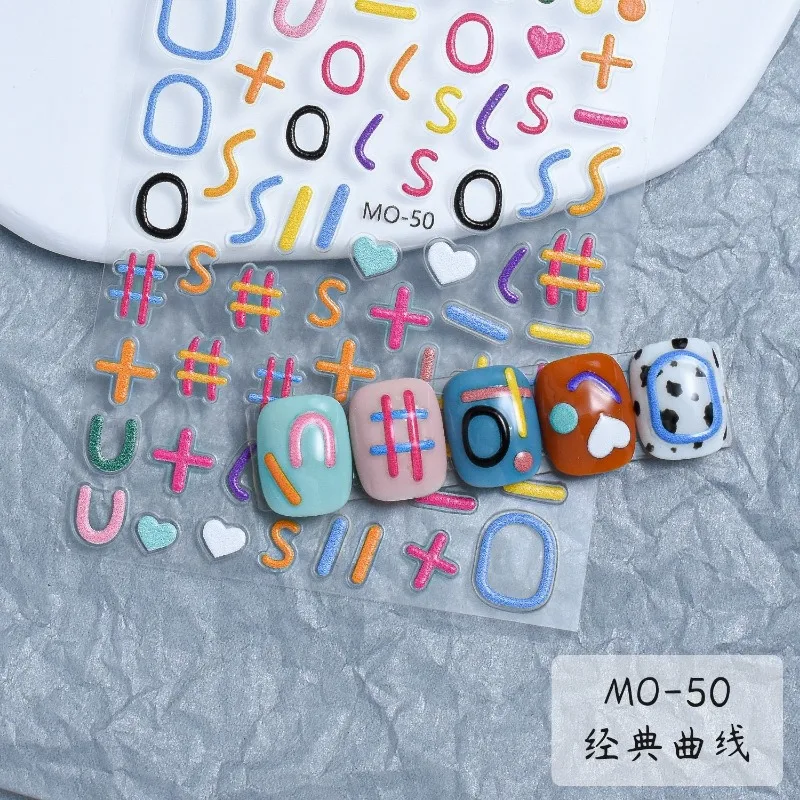 5D Nail Decal Stickers Embossed letters love numbers Nail stickers Ballet streamerNail Decoration For Nail Tips Beauty 
5D Nail Decal Stickers Embossed letters love numbers Nail stickers Ballet streamerNail Decoration For Nail Tips Beauty