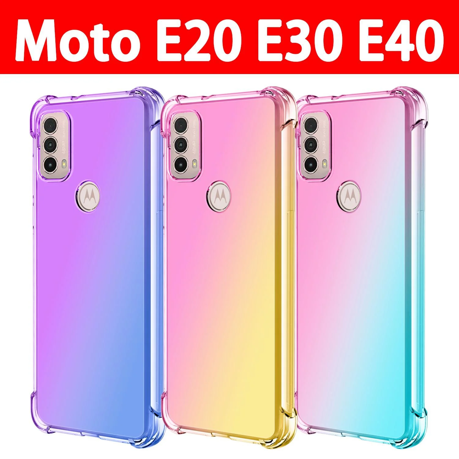 Clear Cute Gradient Case for Moto E20 E30 E40 Slim Anti Scratch Flexible TPU Shockproof Cover for Moto E40 (2021)
Clear Cute Gradient Case for Moto E20 E30 E40 Slim Anti Scratch Flexible TPU Shockproof Cover for Moto E40 (2021)