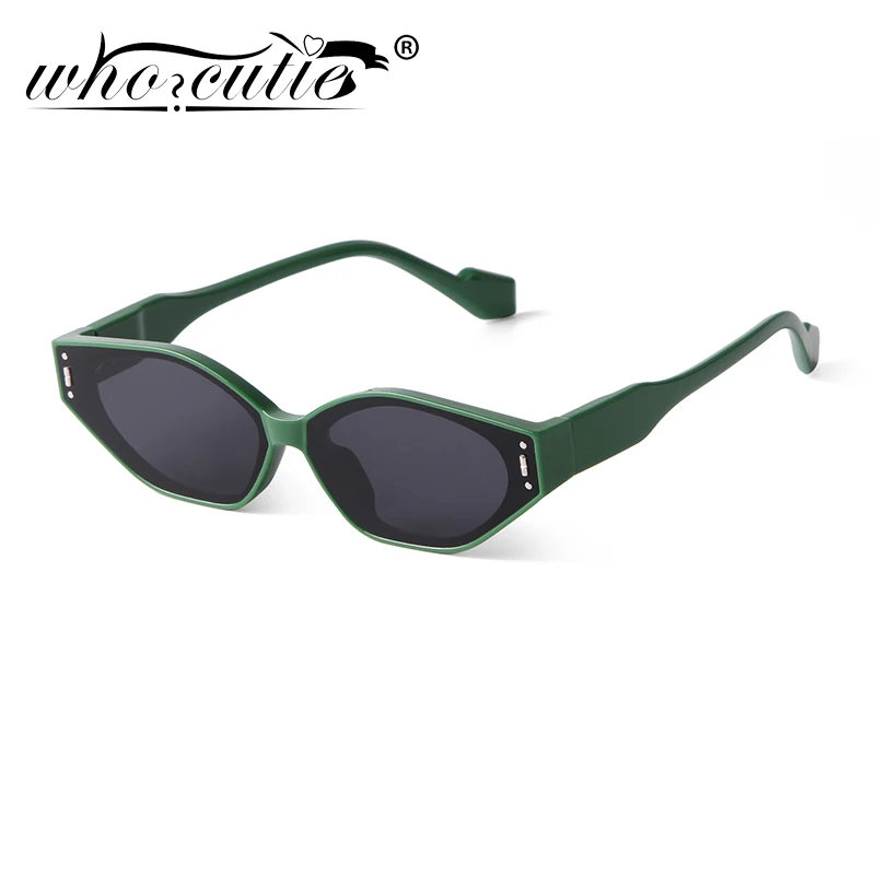 

Vintage Rectangle Sunglasses Women Brand Designer Tortoise Shell Green Rivets Frame Decor Rectangular Sun Glasses UV400 Oculos