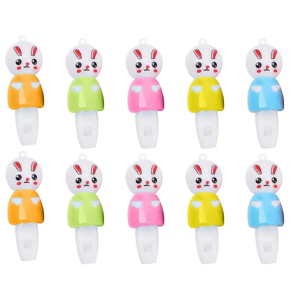 10Pcs/Set Glow Whistle Hanging Hole Funny Battery Operated Kids Toy Cartoon Rabbit Panda Light Up Whistle Party
10Pcs/Set Glow Whistle Hanging Hole Funny Battery Operated Kids Toy Cartoon Rabbit Panda Light Up Whistle Party