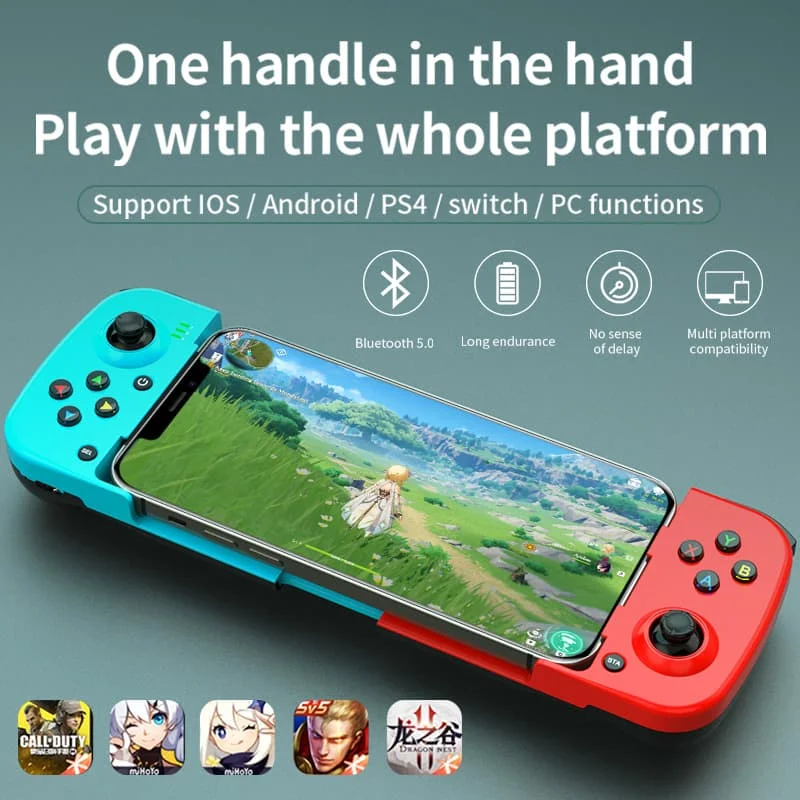 Multifunctional Mobile Phone Gamepad Bluetooth-Compatible Wireless Game Controller Portable Joystick For IOS/Android/PS4/PC
Multifunctional Mobile Phone Gamepad Bluetooth-Compatible Wireless Game Controller Portable Joystick For IOS/Android/PS4/PC