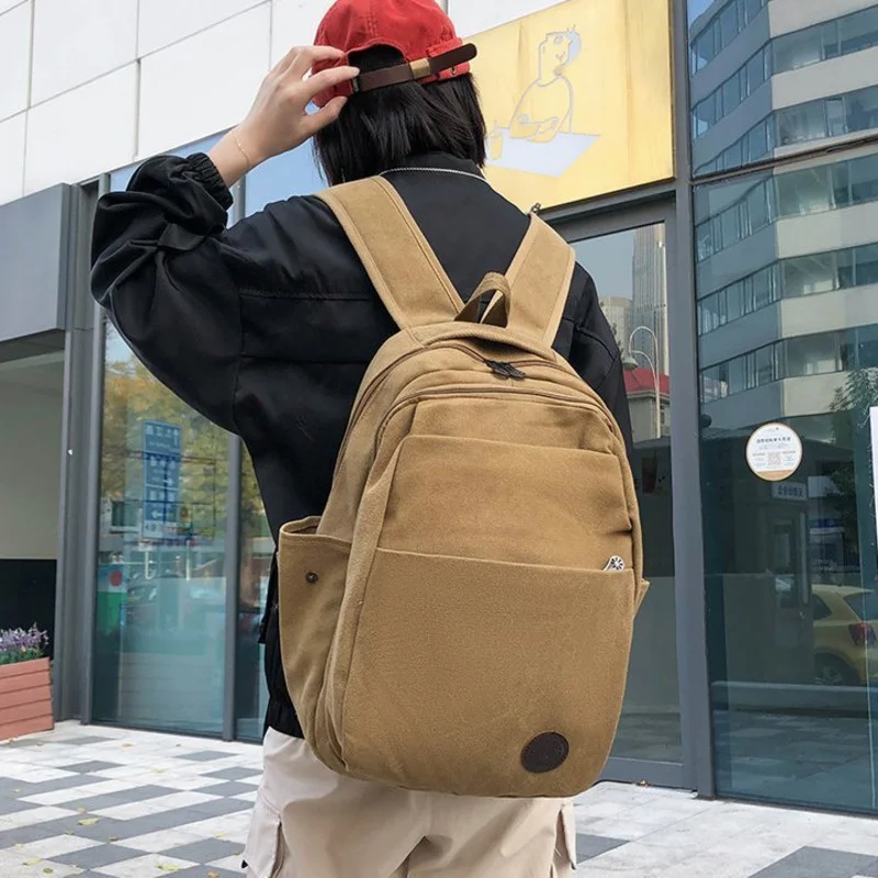 Fashion Women's Backpack Unisex Bagpack Canvas Solid School Bags For Teenager Girls Large-capacity Waterproof Student Scoolbags
Fashion Women's Backpack Unisex Bagpack Canvas Solid School Bags For Teenager Girls Large-capacity Waterproof Student Scoolbags