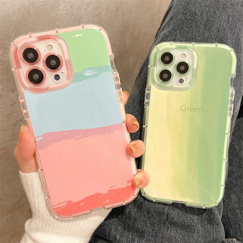 Korean Cute Watercolor Oil Painting Rainbow Luminous Case For IPhone 13 12 11 Pro XS Max X XR Colorful Stripes Couple Soft Cover
Korean Cute Watercolor Oil Painting Rainbow Luminous Case For IPhone 13 12 11 Pro XS Max X XR Colorful Stripes Couple Soft Cover