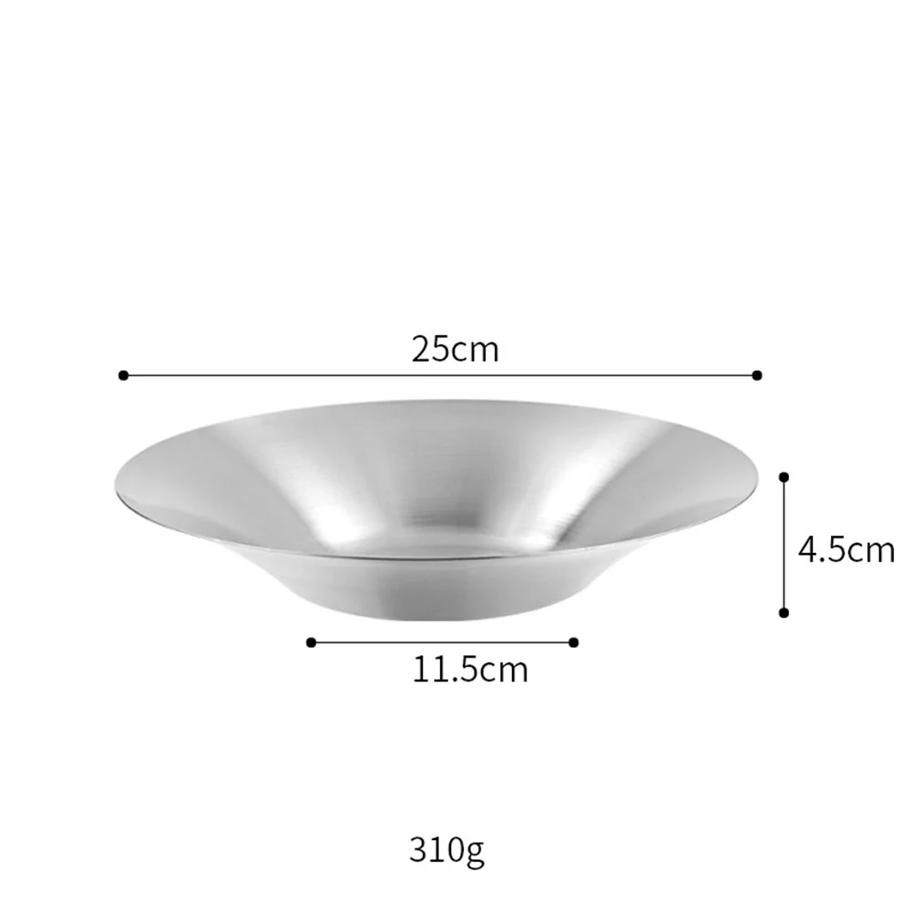Noodles Plate Spaghetti Plate Korean-style 304 Deepening Plate Home Dish Spaghetti Plate Stainless Steel Plate
Noodles Plate Spaghetti Plate Korean-style 304 Deepening Plate Home Dish Spaghetti Plate Stainless Steel Plate