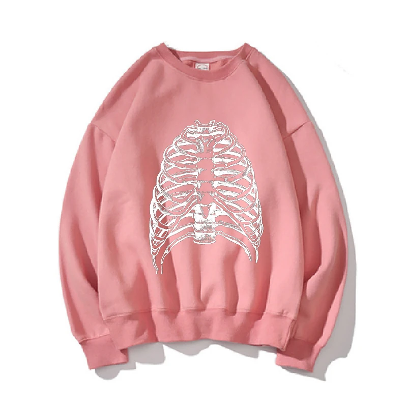 Grunge Goth Hoodie Streetwear Men's Women's Fall Winter Y2K Top Body Skeleton Print Hip Hop Women's Crew Neck Sweatshirt
Grunge Goth Hoodie Streetwear Men's Women's Fall Winter Y2K Top Body Skeleton Print Hip Hop Women's Crew Neck Sweatshirt