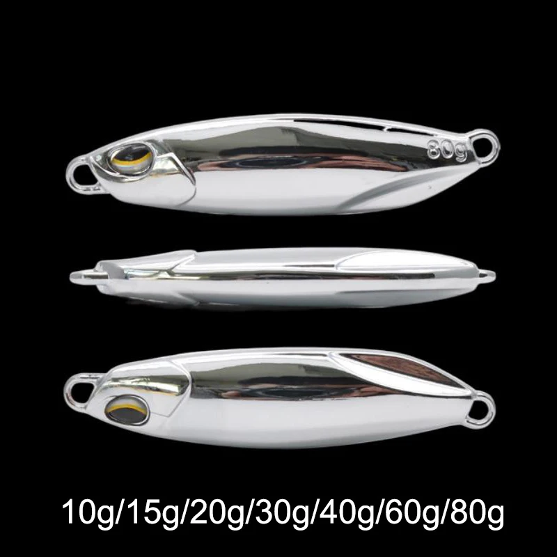 1PC 10g15g20g30g40g60g80g Slow Metal Jigs Blade Shining Jigging Fishing Lures Electroplating Saltwater Fishing Bait
1PC 10g15g20g30g40g60g80g Slow Metal Jigs Blade Shining Jigging Fishing Lures Electroplating Saltwater Fishing Bait