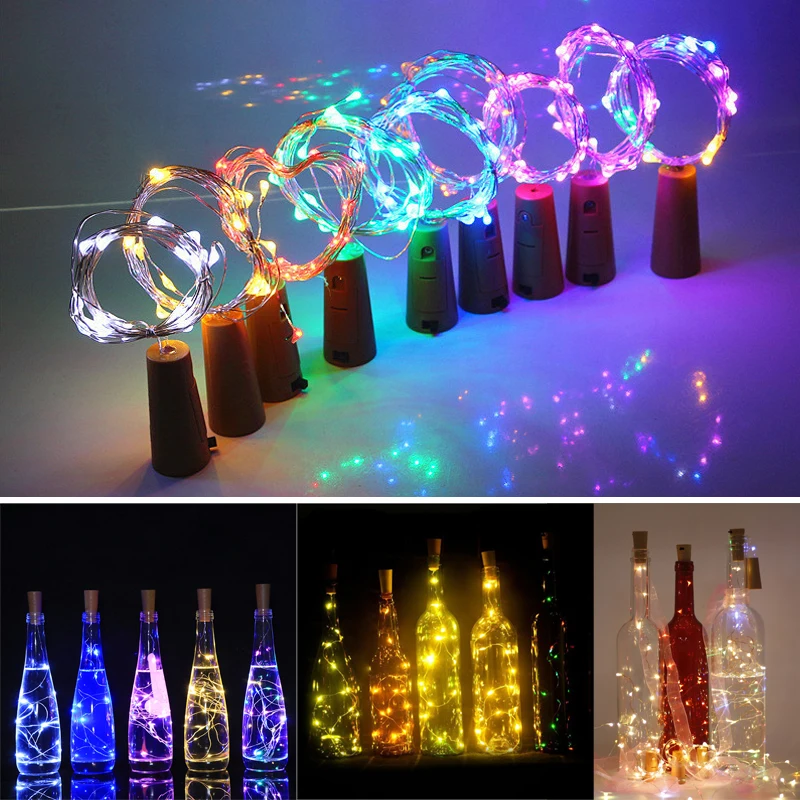 Bar Christmas Fairy Lights LED Copper Wire Wine Bottle with Cork Light String 5Pcs/lot Wedding Party Indoor Outdoor Decoration
Bar Christmas Fairy Lights LED Copper Wire Wine Bottle with Cork Light String 5Pcs/lot Wedding Party Indoor Outdoor Decoration