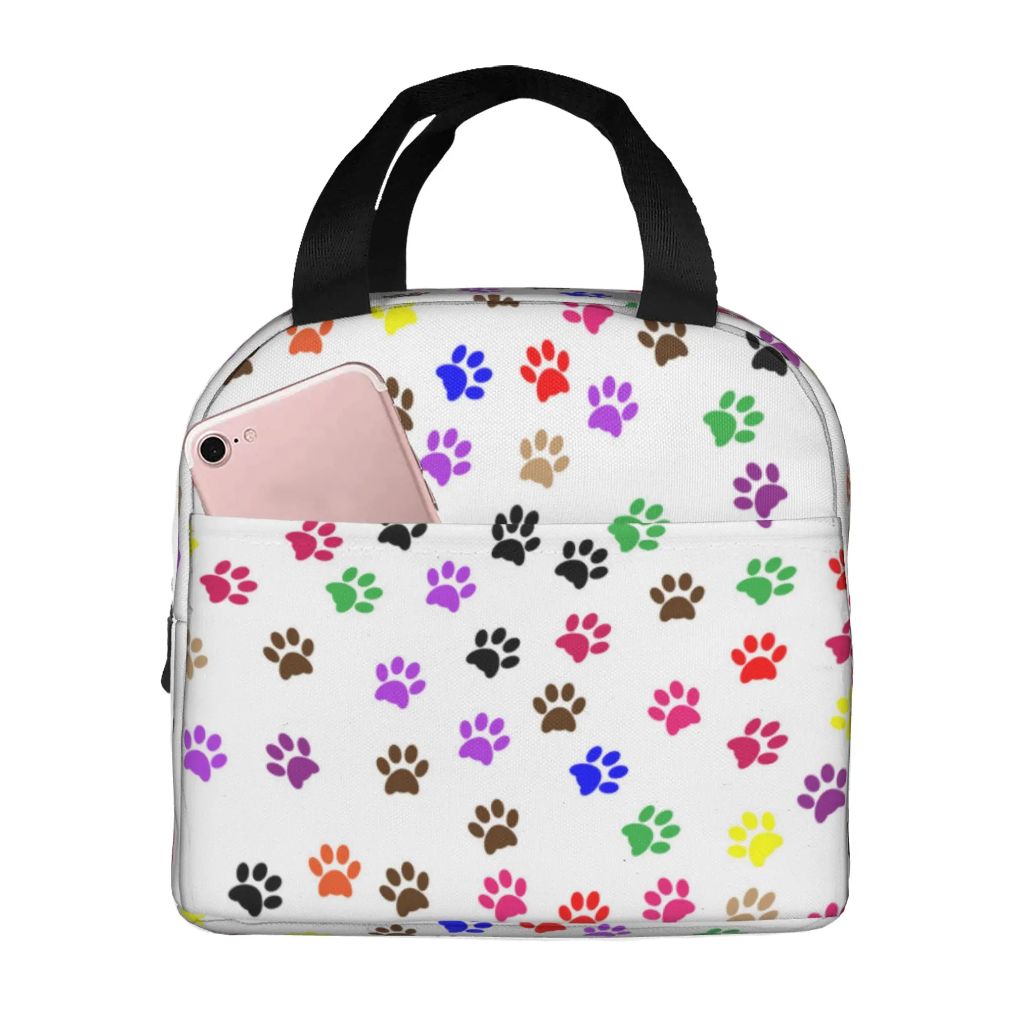 Красочная Сумка для ланча с принтом «Собачья лапа», изолированный Ланч-бокс, многофункциональные сумки-тоуты для ланча, многоразовая Термосумка-холодильник
Красочная Сумка для ланча с принтом «Собачья лапа», изолированный Ланч-бокс, многофункциональные сумки-тоуты для ланча, многоразовая Термосумка-холодильник