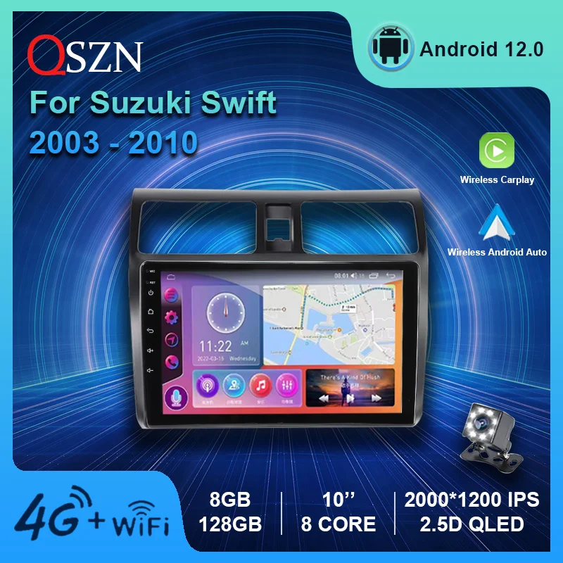 QSZN Android 12 Car Radio For Suzuki Swift 2003 2004 2005 - 2010 Multimedia Video Player GPS Carplay Auto Navigation Stereo DSP
QSZN Android 12 Car Radio For Suzuki Swift 2003 2004 2005 - 2010 Multimedia Video Player GPS Carplay Auto Navigation Stereo DSP