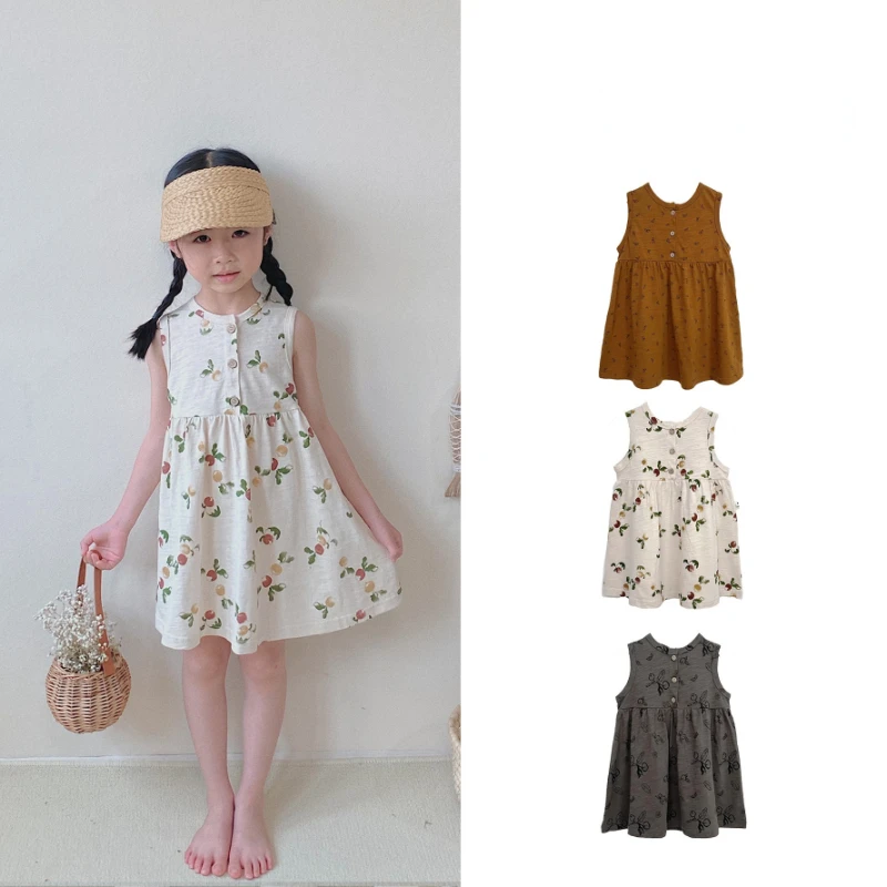 Ins Nordic Style Children's Dress Female Baby Sleeveless Vest Dress Small and Medium Children's Baby Cotton Dress
Ins Nordic Style Children's Dress Female Baby Sleeveless Vest Dress Small and Medium Children's Baby Cotton Dress