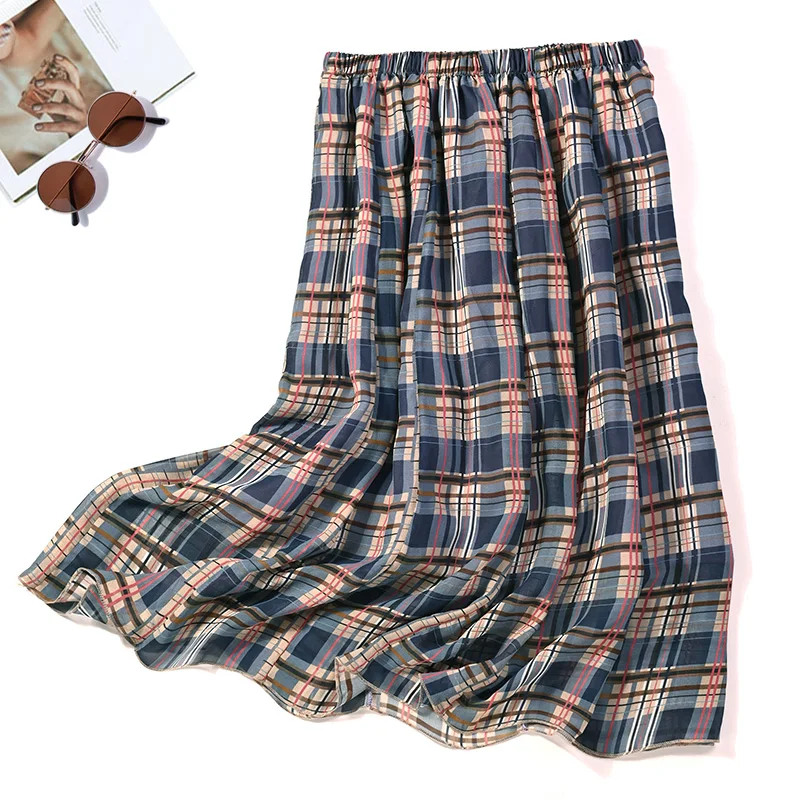 Женская Плиссированная Юбка До Колена, Двухслойная юбка из шелка тутового шелкопряда 100%
Женская Плиссированная Юбка До Колена, Двухслойная юбка из шелка тутового шелкопряда 100%