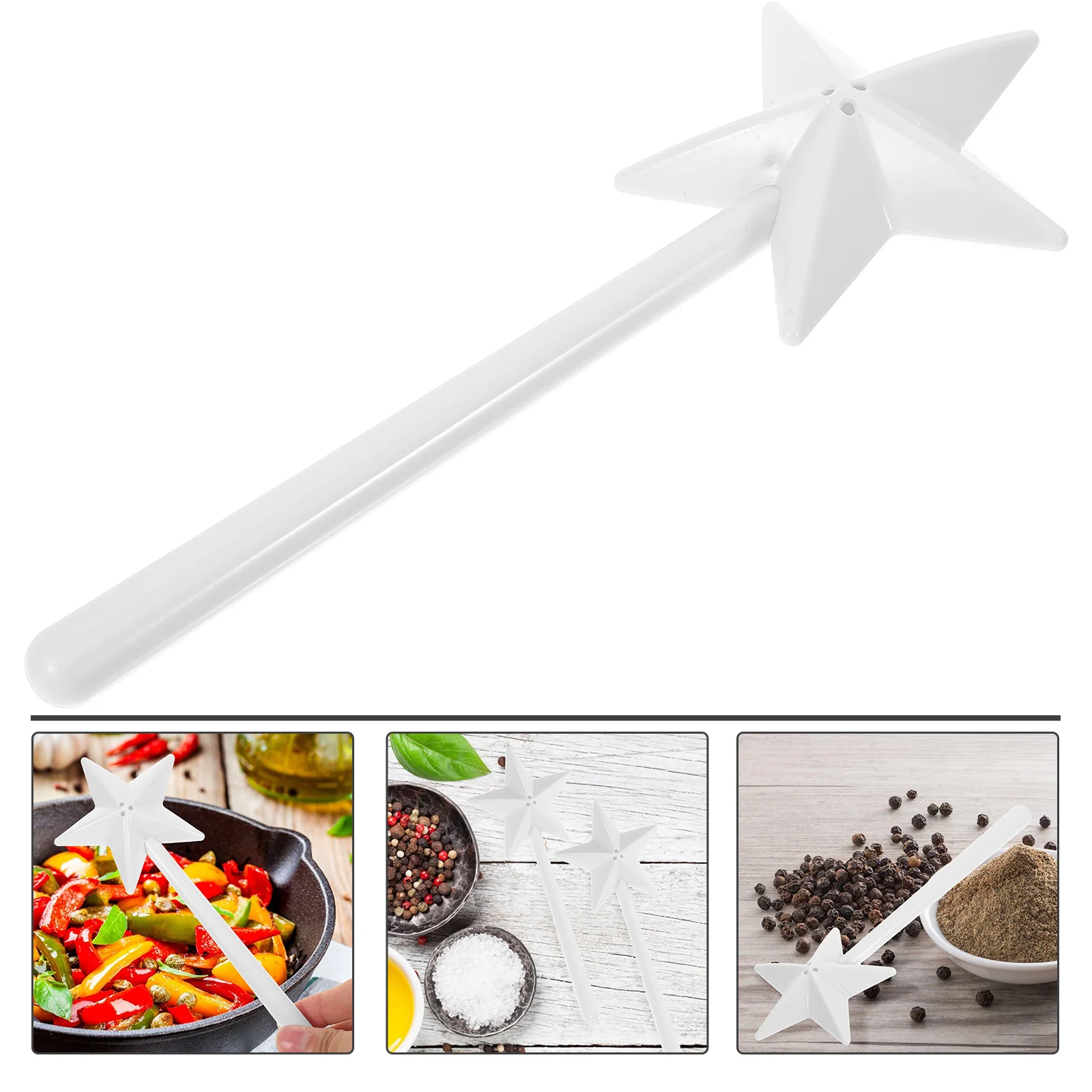 Spice Containers Small Tools Kitchen Gadget Salt Pepper Shakers Wand White Plastic
Spice Containers Small Tools Kitchen Gadget Salt Pepper Shakers Wand White Plastic