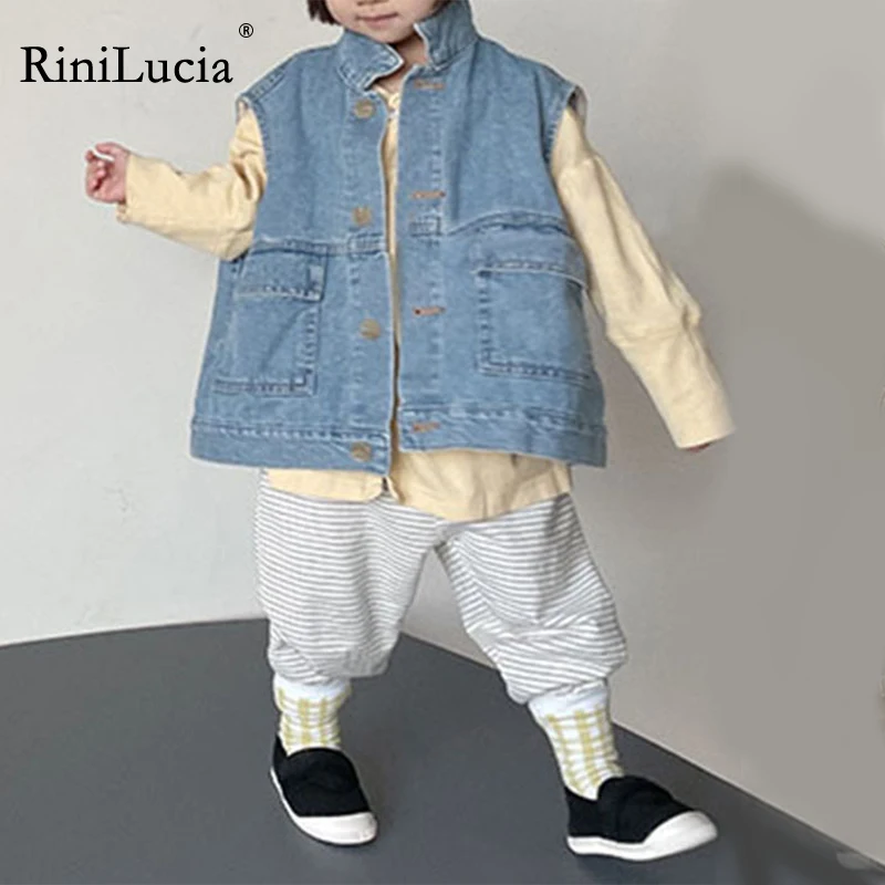 RiniLucia Baby Boys Denim Vest Kids Clothing Spring Autumn Baby Jeans Sleeveless Jacket Outerwear Toddler Tops Children Clothes
RiniLucia Baby Boys Denim Vest Kids Clothing Spring Autumn Baby Jeans Sleeveless Jacket Outerwear Toddler Tops Children Clothes