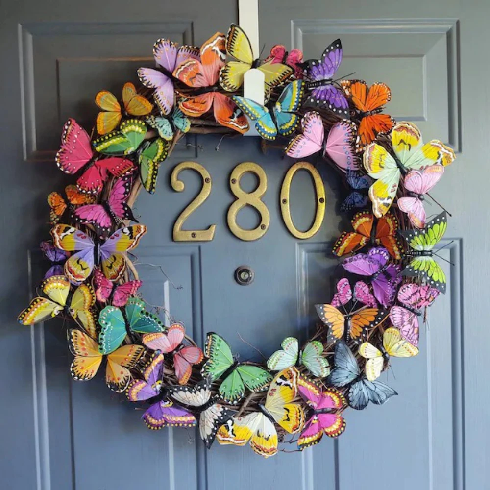Butterfly Wreath Spring Door Decor Home Decor Gift for Butterfly Lovers Butterfly Wreath for Spring Summer Colorful Wreath
Butterfly Wreath Spring Door Decor Home Decor Gift for Butterfly Lovers Butterfly Wreath for Spring Summer Colorful Wreath