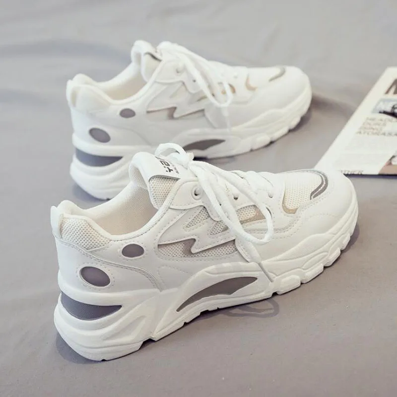 Women Chunky Sneakers White Mesh Running Shoes Fashion 2022 Female Casual Platform Thick Sole Fashion Woman Vulcanize Shoes A58
Women Chunky Sneakers White Mesh Running Shoes Fashion 2022 Female Casual Platform Thick Sole Fashion Woman Vulcanize Shoes A58