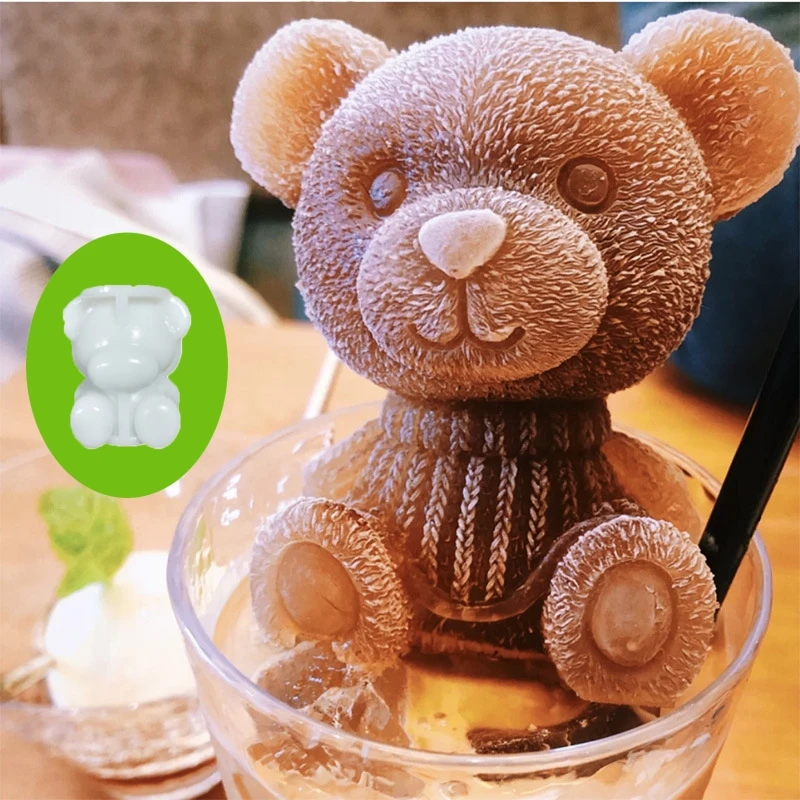 3D Bear ice cube three-dimensional food grade silicone ice bear mold cartoon ice cube mold coffee milk tea restaurant home use
3D Bear ice cube three-dimensional food grade silicone ice bear mold cartoon ice cube mold coffee milk tea restaurant home use