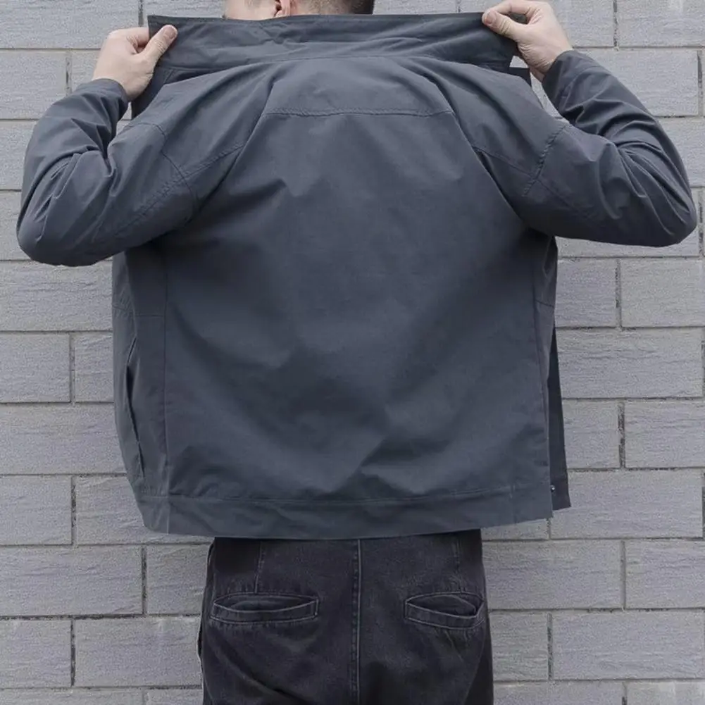 Men Outerwear Single Breasted Wear-resistant Windproof Relaxed Fit Lapel Jacket Men Jacket for Travel
Men Outerwear Single Breasted Wear-resistant Windproof Relaxed Fit Lapel Jacket Men Jacket for Travel