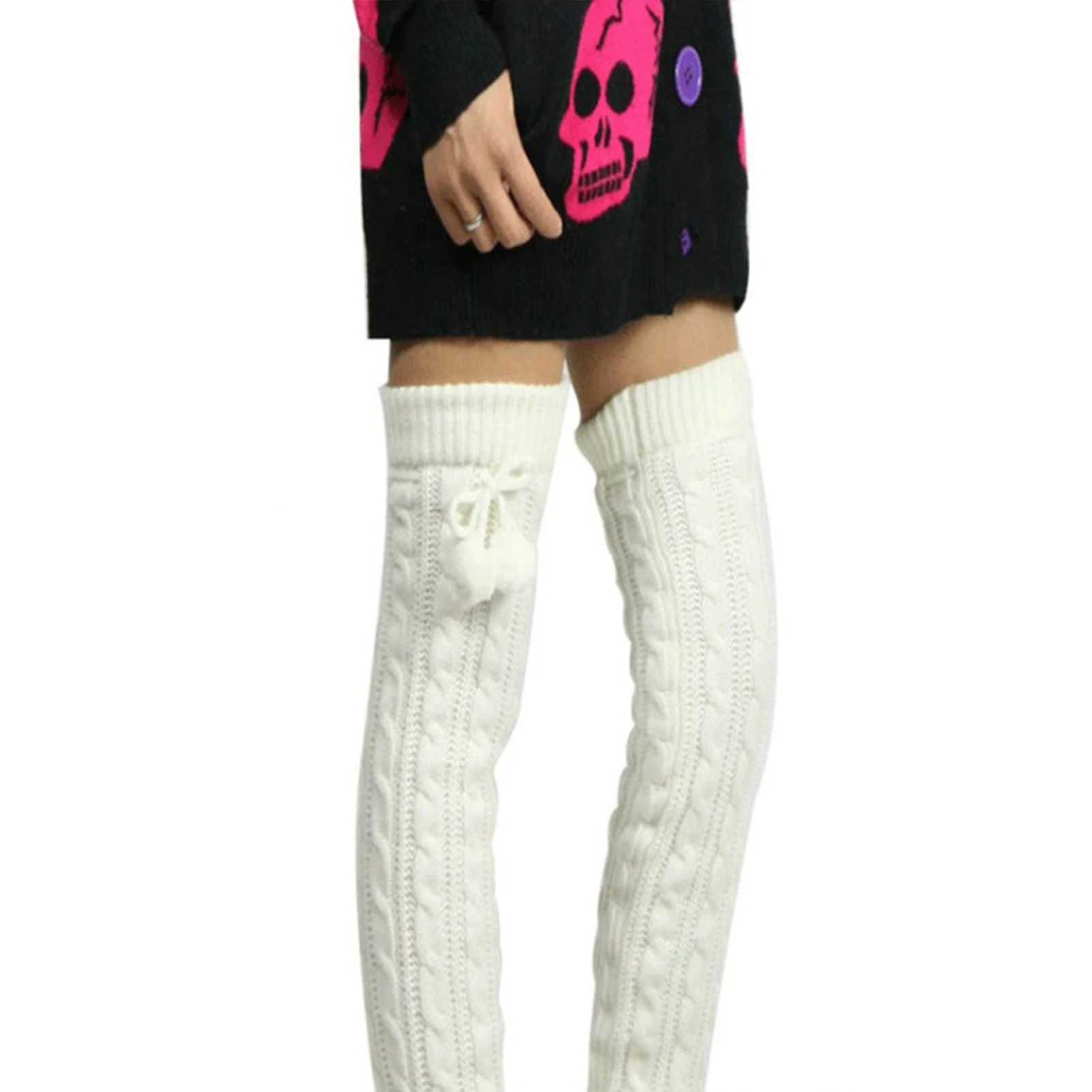 Adult Fashionable Knitted Long Socks Stacking Texture Socks with Cute Ball for Eighty's Party Sports Shopping
Adult Fashionable Knitted Long Socks Stacking Texture Socks with Cute Ball for Eighty's Party Sports Shopping