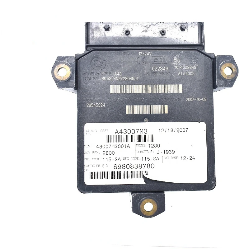 FOR B300 B400 A43 TCM Part number 29545324, Model A43 Transmission Control Module
FOR B300 B400 A43 TCM Part number 29545324, Model A43 Transmission Control Module