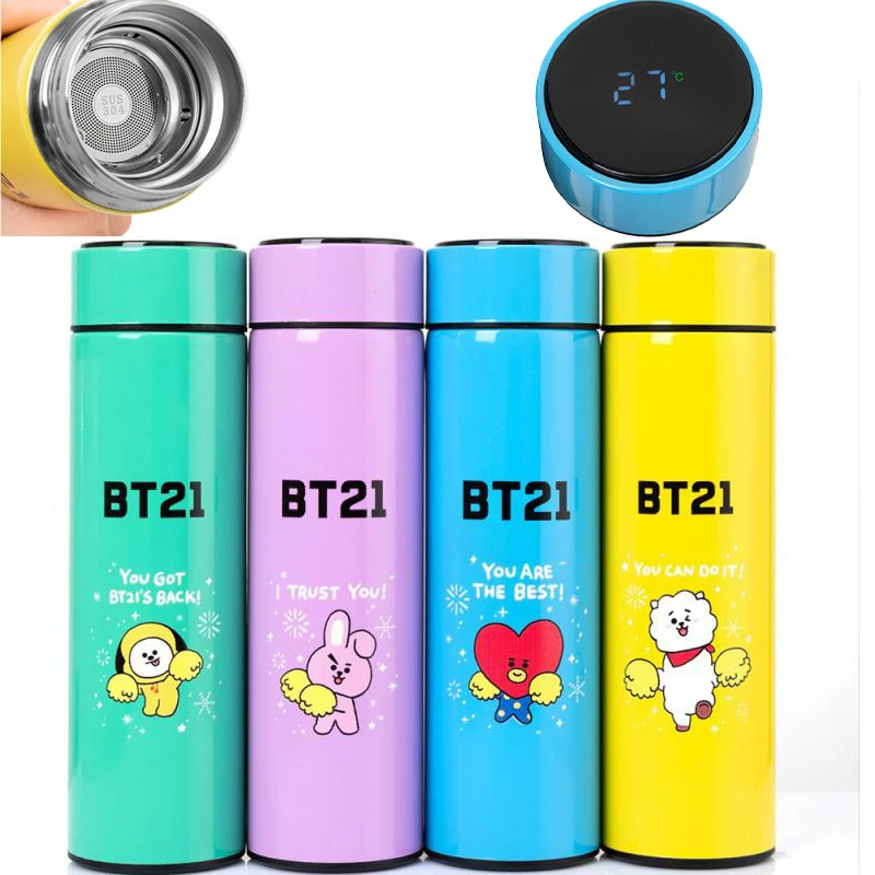 500ml 304 Stainless Steel Insulation Cup Thermos Cute Cartoon Water Cup Japan Intelligent Temperature Measurement Travel Cup
500ml 304 Stainless Steel Insulation Cup Thermos Cute Cartoon Water Cup Japan Intelligent Temperature Measurement Travel Cup