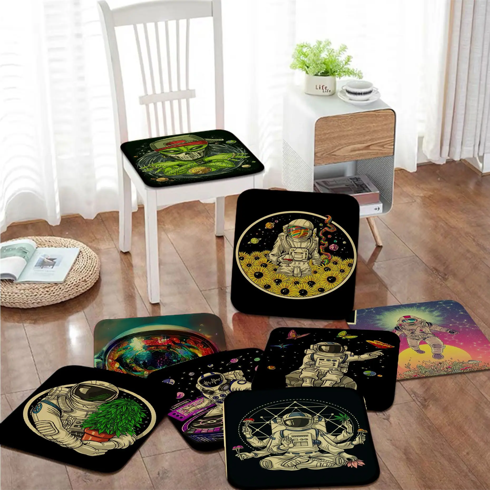 Psychedelic Alien Nordic Printing Dining Chair Cushion Circular Decoration Seat For Office Desk Buttocks Pad
Psychedelic Alien Nordic Printing Dining Chair Cushion Circular Decoration Seat For Office Desk Buttocks Pad