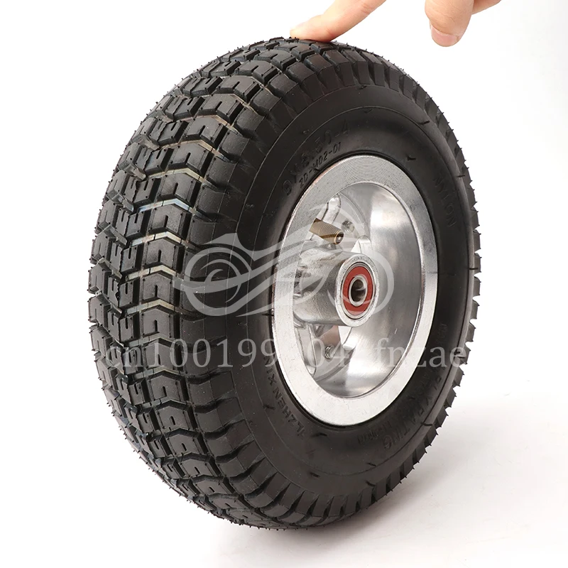 

Motorcycle Accessories 9x3.50-4 pneumatic tire with wheel hub for electric tricycle elderly electric scooter tire 9 inch tire