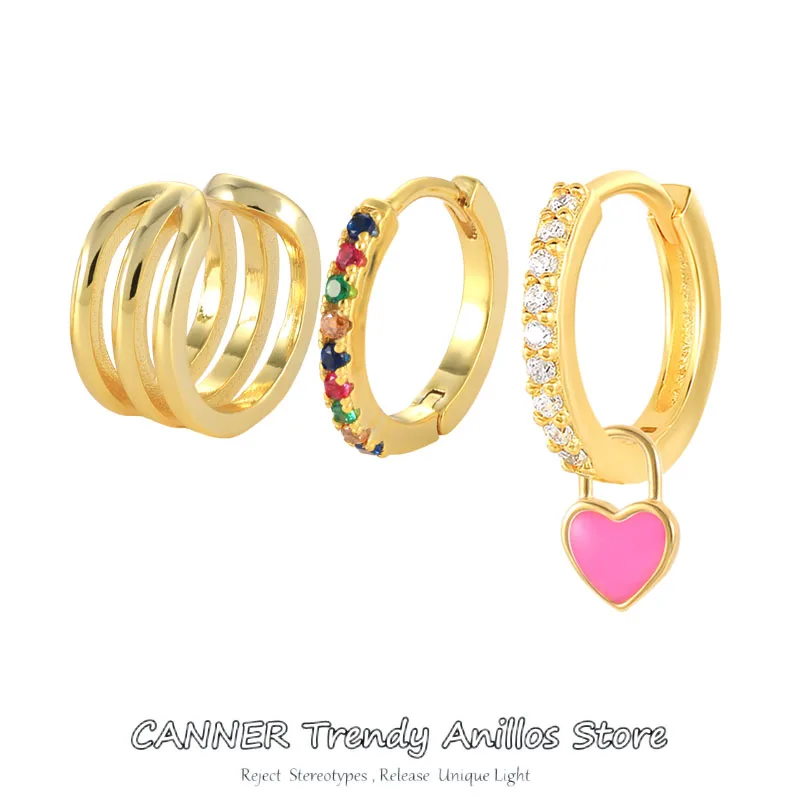 Женские Разноцветные серьги-кольца CANNER из серебра 925 пробы в стиле бохо
Женские Разноцветные серьги-кольца CANNER из серебра 925 пробы в стиле бохо