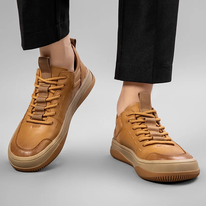 Mens Luxury Casual Genuine Leather High-quality Leisure Tooling Shoes Comfortable occupation Inside Handmade Trend Fashion Shoes
Mens Luxury Casual Genuine Leather High-quality Leisure Tooling Shoes Comfortable occupation Inside Handmade Trend Fashion Shoes