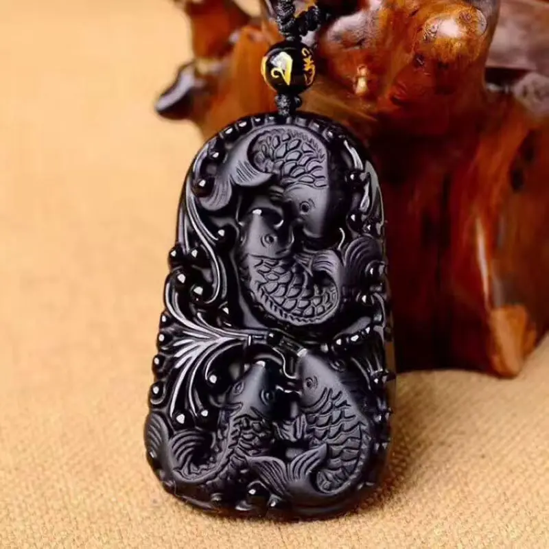 Природный высококачественный обсидиановый карп, больше, чем мужчины и женщины, каждый год, Нефритовое ожерелье, кулон, нефрит
Природный высококачественный обсидиановый карп, больше, чем мужчины и женщины, каждый год, Нефритовое ожерелье, кулон, нефрит