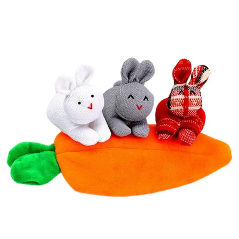 Mini Bunny Doll Toy Easter Decorations Plush 3 Bunnies In Carrot Purse Soft Mini Rabbits Dolls With Cute Carrot Bag For Kids
Mini Bunny Doll Toy Easter Decorations Plush 3 Bunnies In Carrot Purse Soft Mini Rabbits Dolls With Cute Carrot Bag For Kids