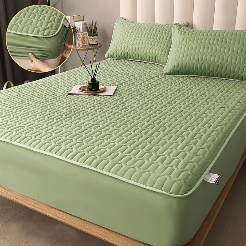 Thicken Mattress Cover Thick Quilted Stitched Bed Linen Printed Bedding Large Non-Slip Bed Sheet Dust Cover Without Pillowcase
Thicken Mattress Cover Thick Quilted Stitched Bed Linen Printed Bedding Large Non-Slip Bed Sheet Dust Cover Without Pillowcase