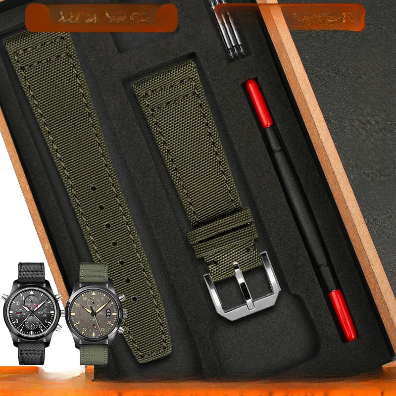 For IWC Pilots Seiko Citizen Bm7140 Nylon Canvas Genuine Leather Sole Strap Men 20 21 22mm
For IWC Pilots Seiko Citizen Bm7140 Nylon Canvas Genuine Leather Sole Strap Men 20 21 22mm